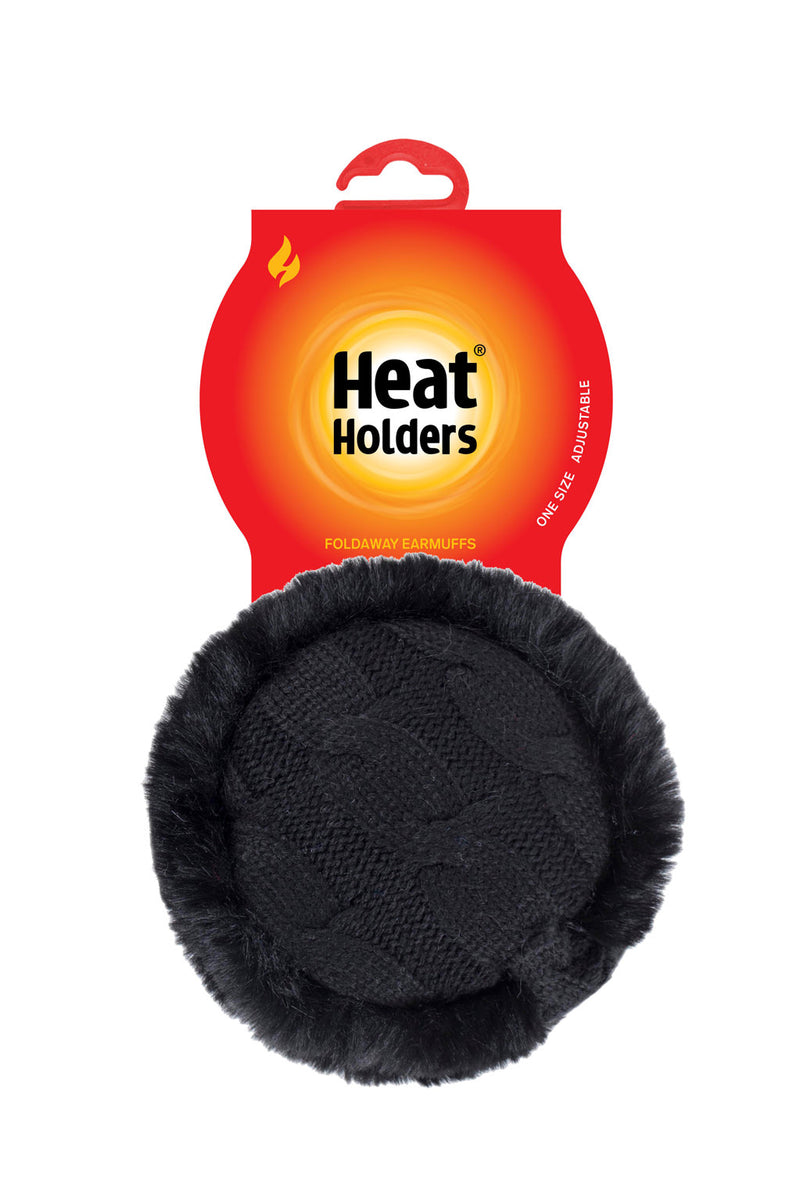 Heat Holders Albury Earmuffs Womens Black Packaging