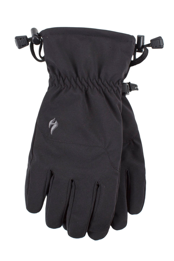 Heat Holders Revelstoke Mens Softshell Glove Black #color_black