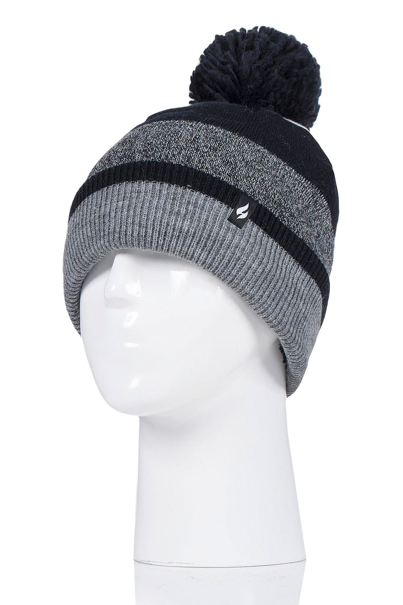 Heat Holders Women's Alps Flat Knit Snowsports Hat Black/Grey
