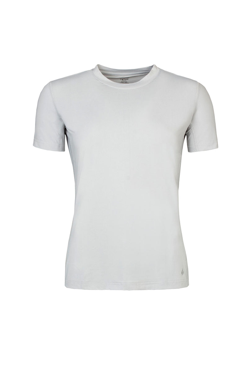 Heat Holders Women's ULTRA LITE Short Sleeve T-Shirt Silver Grey