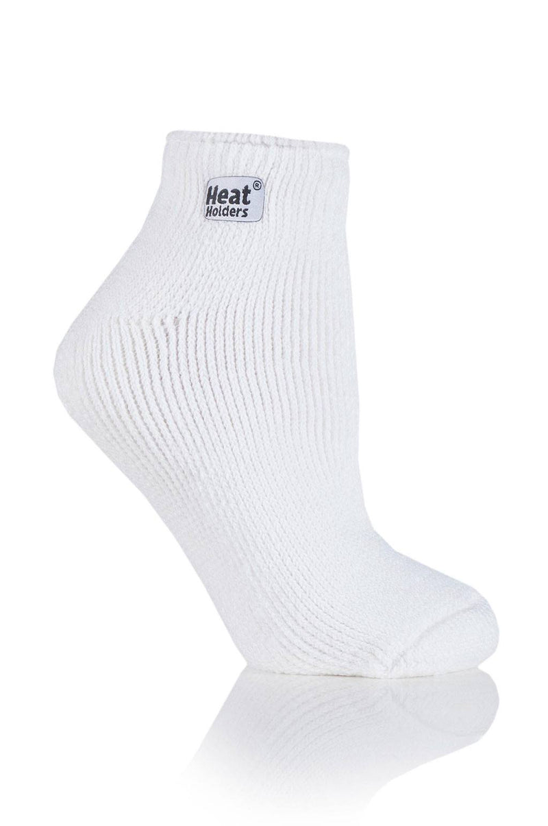 Heat Holders Women's Solid Thermal Ankle Sock White