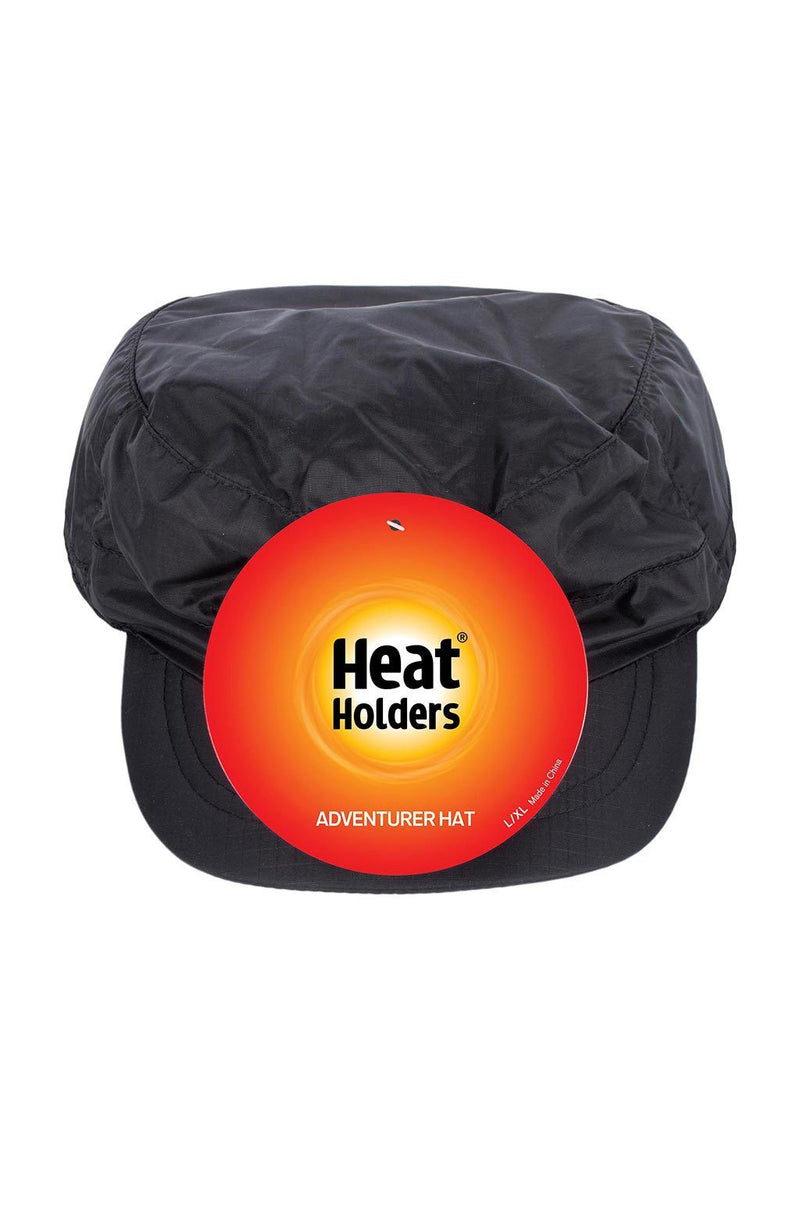 Heat Holders Men's Thermal Adventurer Hat Black - Packaging