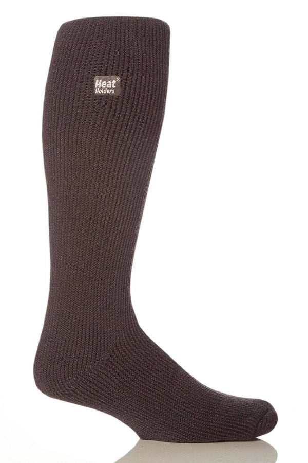 Heat Holders Men's Gabriel Solid Long Thermal Sock Charcoal #color_charcoal
