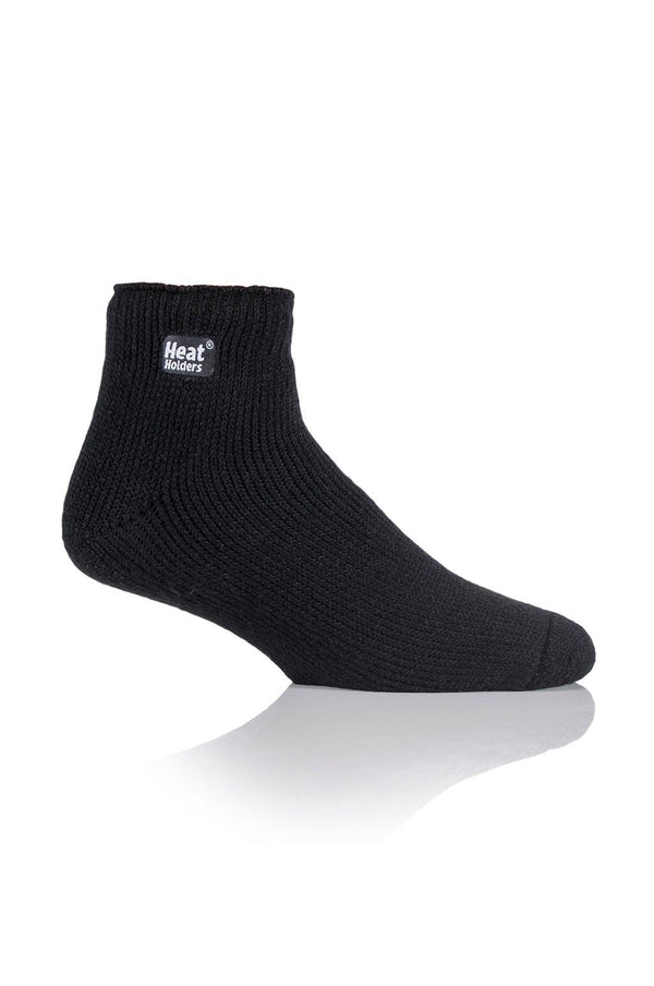 Heat Holders Men's Original Thermal Ankle Sock Solid Black #color_black