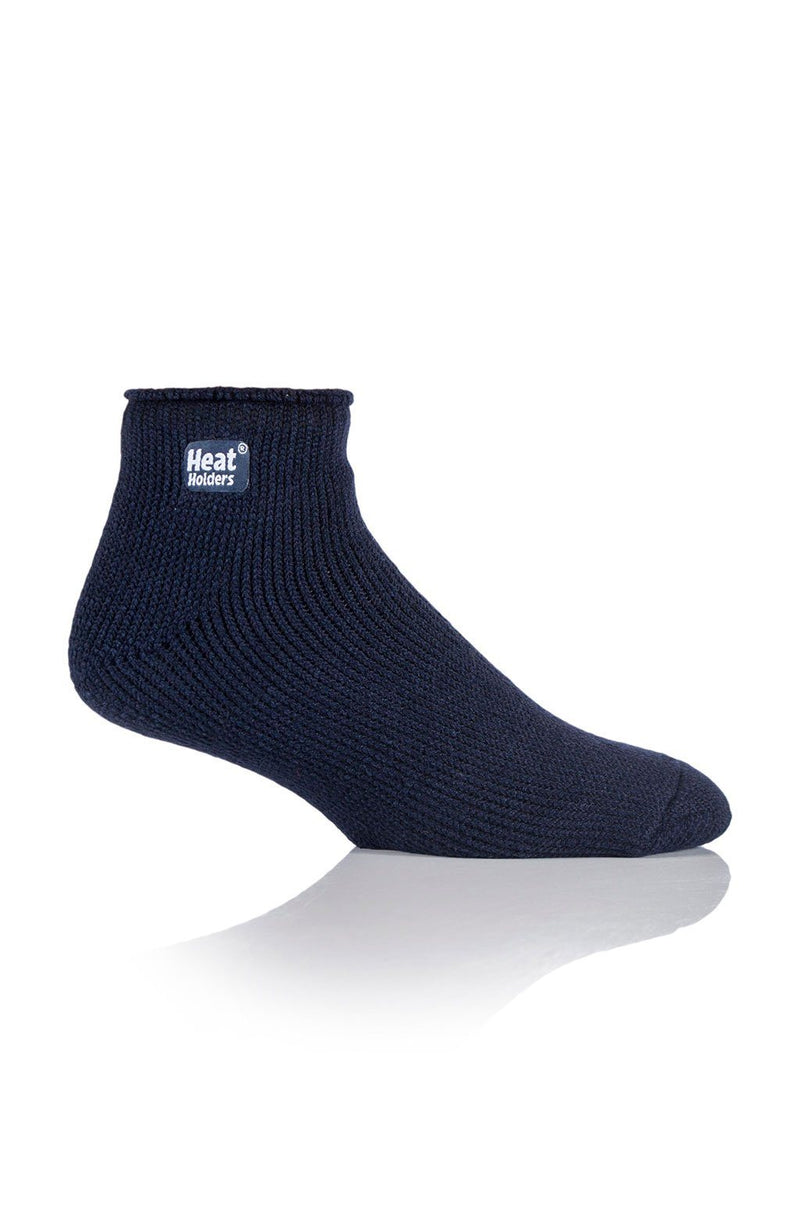 Heat Holders Men's Original Thermal Ankle Sock Solid Navy