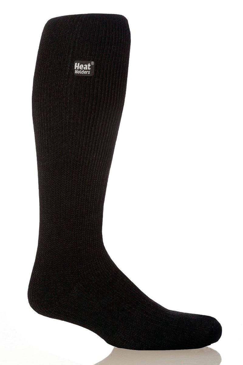 Heat Holders Men's Gabriel Solid Long Thermal Sock Black