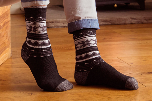 Heat Holders Men's Pattern Thermal Socks
