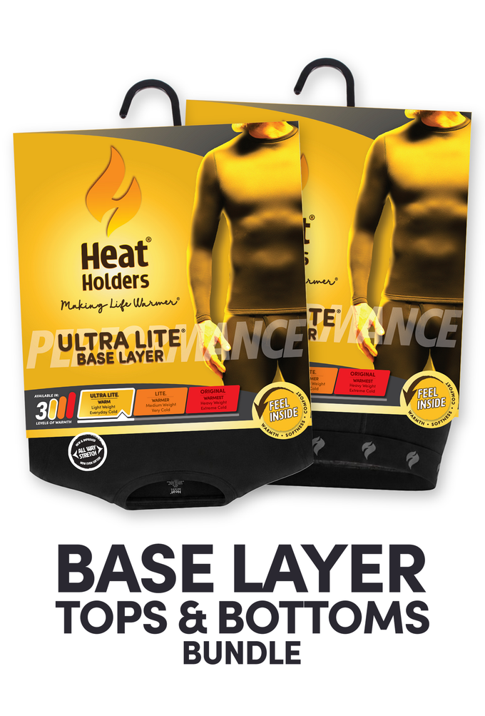 Men's Ultra Lite Ascent Base Layer Thermal Set in Black