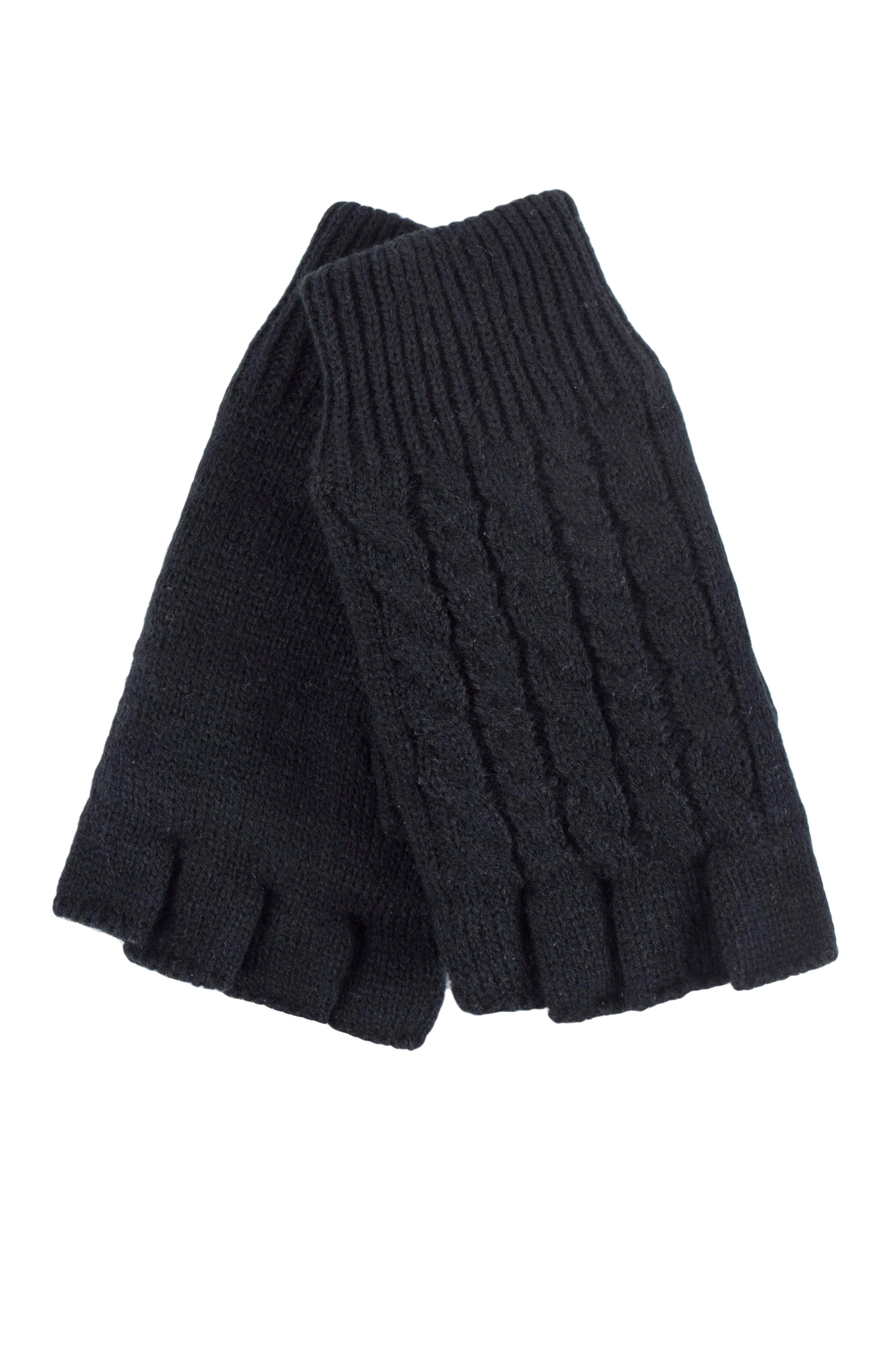 Women's Ayla Solid Cable Knit Fingerless Gloves – Heat Holders®