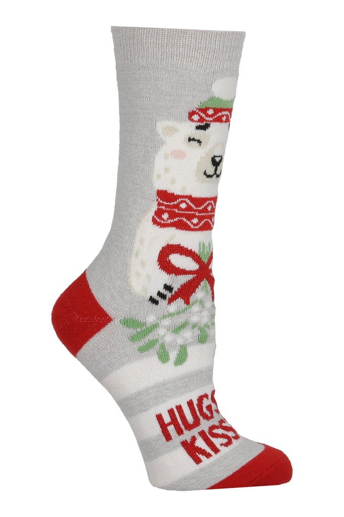Women's ULTRA LITE™ Ellen Festive Hugs & Kisses Crew Sock