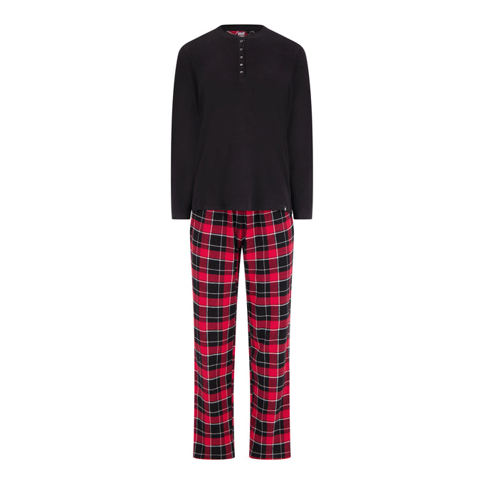 Women's Felicity Waffle Top/Flannel Pants Pajama Set