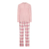 Women's Felicity Waffle Top/Flannel Pants Pajama Set