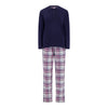 Women's Felicity Waffle Top/Flannel Pants Pajama Set
