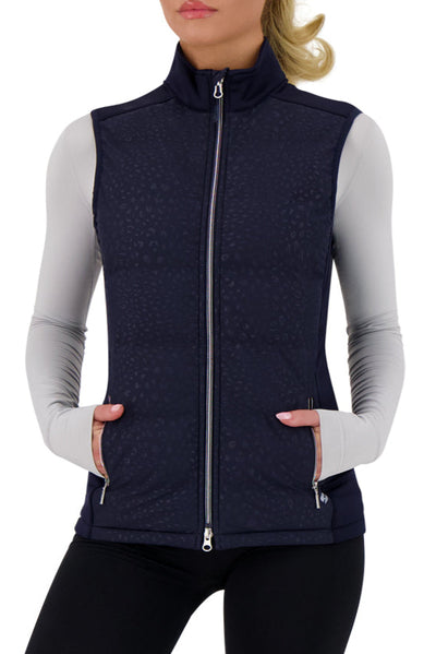 Women's Halston Embossed Hybrid Vest
