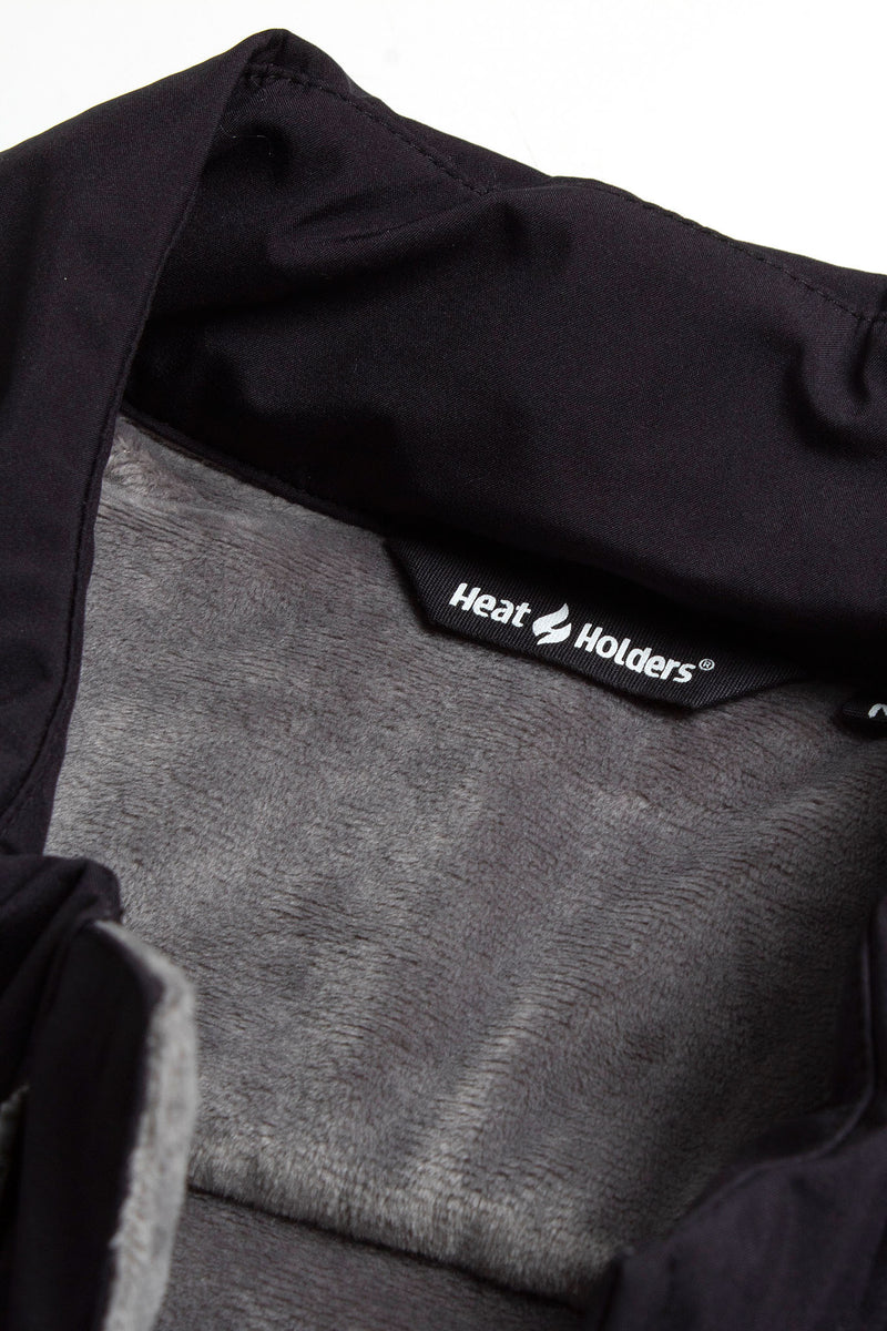 Heat Holders Men's Hybrid Vest Black - Insulating Lining and Neck Detail