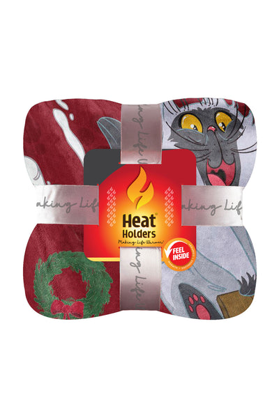 Fluffy Kitty Printed Blanket