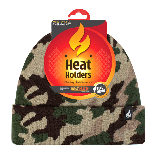 Men's Gunner Camouflage Knit Roll Up Hat – Heat Holders®