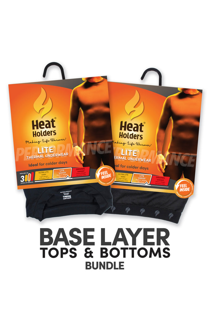 Men's Lite Base Layer Thermal Set in Black