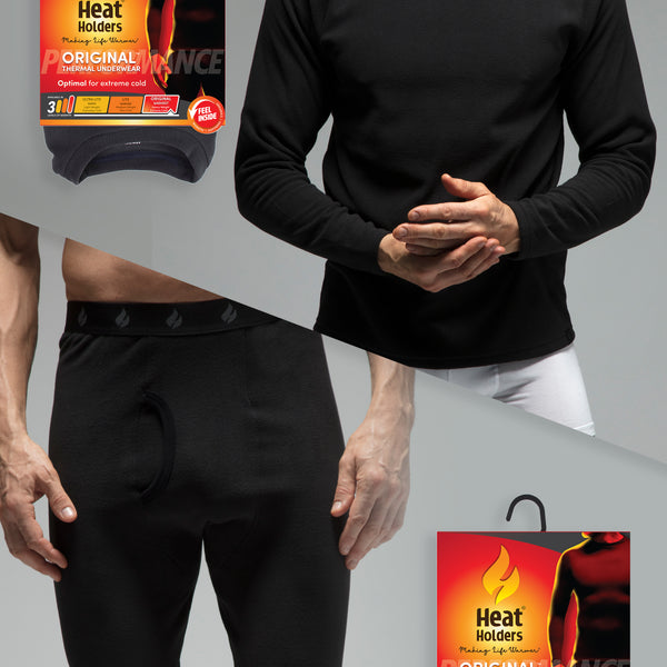 Men's Original Base Layer Set in Black – Heat Holders®