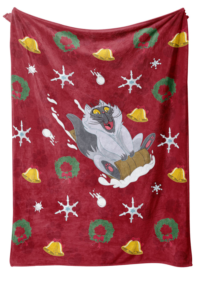 Fluffy Kitty Printed Blanket