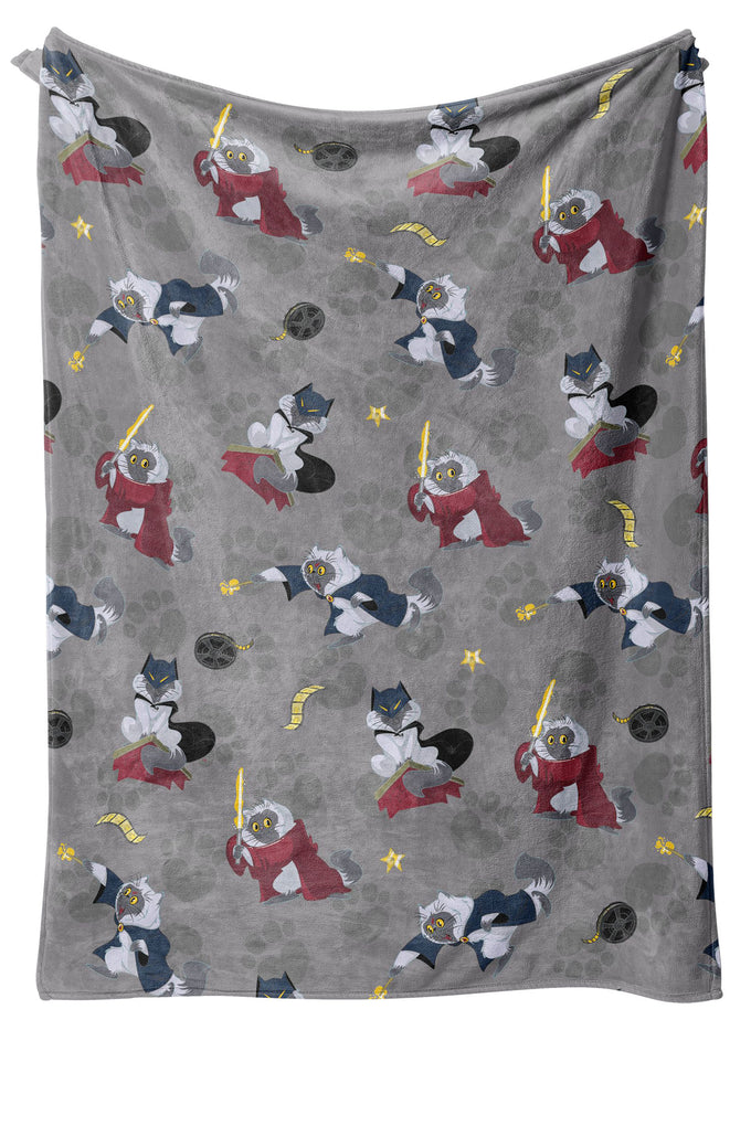 Fluffy Kitty Printed Blanket