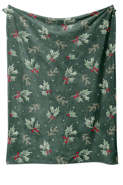 Jolly 60" Holly Printed Blanket