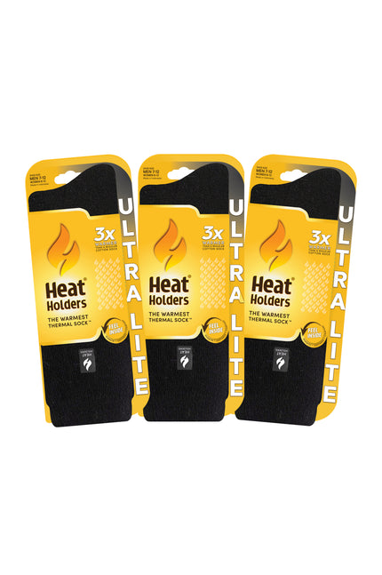 Men's Ultra Lite socks 3-Pack in Black