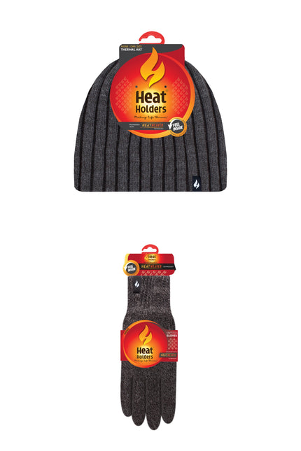 Men's Grey Winter Accessories Bundle