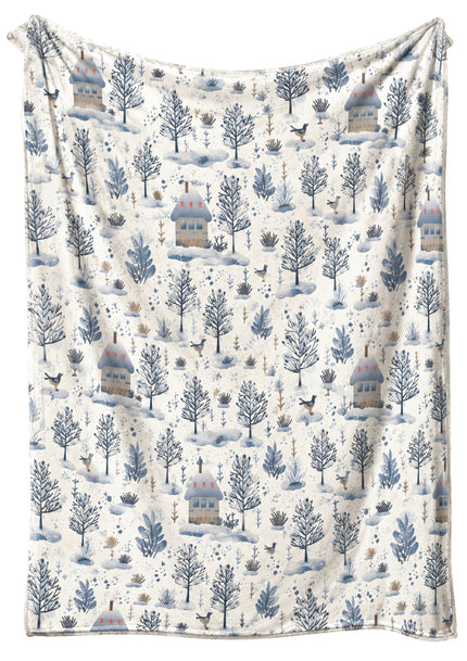Jolly 60" Village Printed Blanket