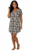 Women's Marbella Ultra Soft Cheetah Print Short Sleeve Sleepshirt