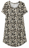Women's Marbella Ultra Soft Cheetah Print Short Sleeve Sleepshirt