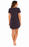 Women's Marbella Ultra Soft Marled Print Short Sleeve Sleepshirt