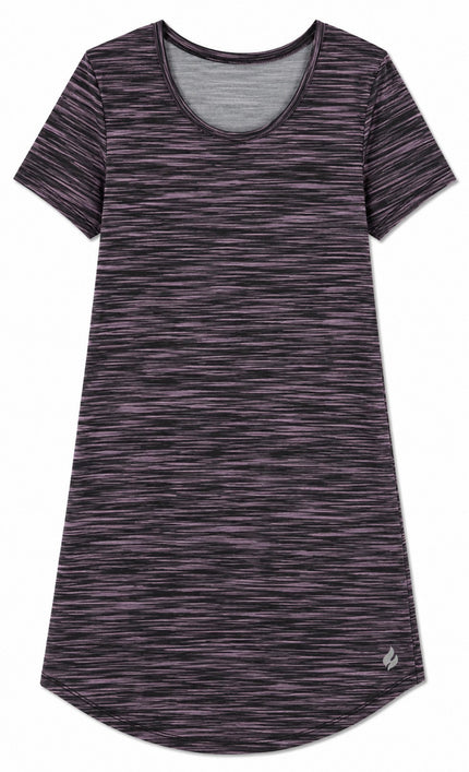 Women's Marbella Ultra Soft Marled Print Short Sleeve Sleepshirt