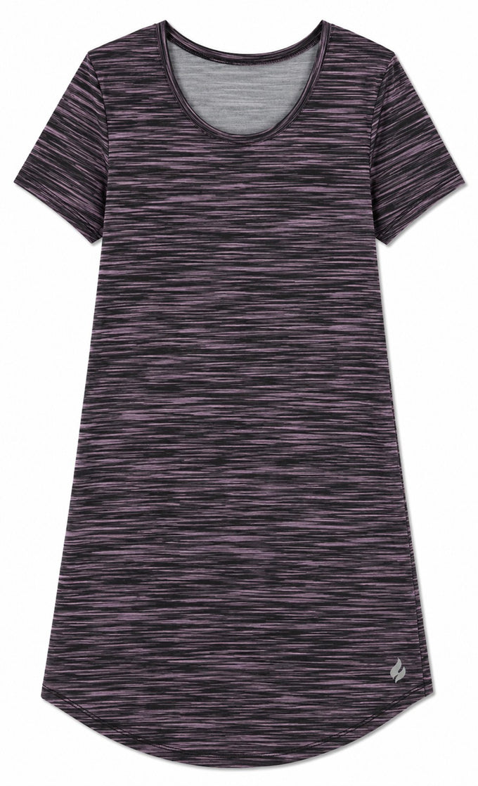 Women's Marbella Ultra Soft Marled Print Short Sleeve Sleepshirt