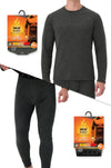 Men's LITE™ Traverse Base Layer Thermal Set in Charcoal Heather