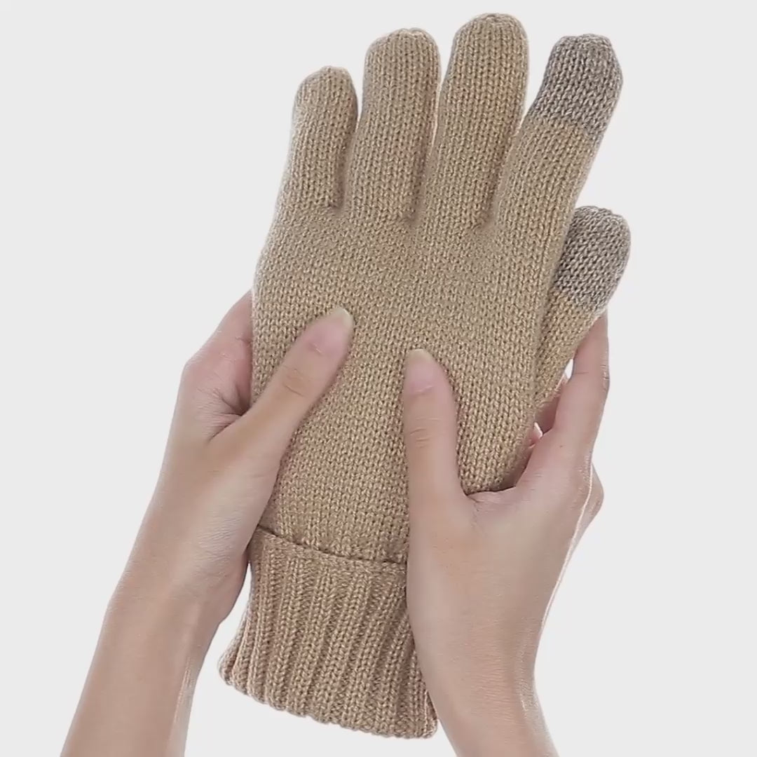 Women's Cathy Flat Knit Glove with Touch Screen – Heat Holders®