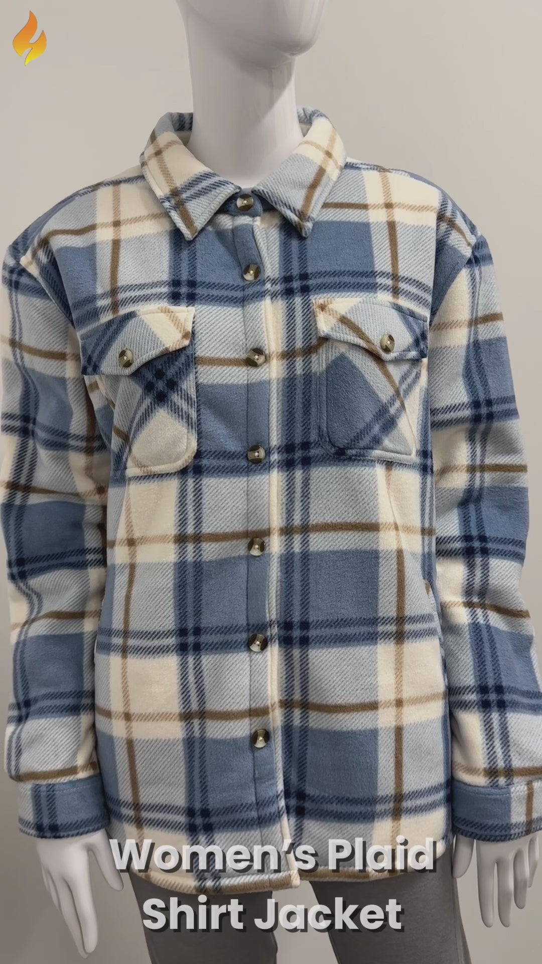 Women's Jacqueline Long Sleeve Plaid Shirt Jacket – Heat Holders®