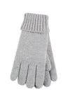 Heat Holders Carina Women's Flat Knit Gloves Cloud Grey #color_cloud grey