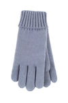 Heat Holders Carina Women's Flat Knit Gloves Dusty Blue #color_dusty blue