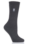 Heat Holders Women's Holly Ultra Lite Solid Thermal Crew Sock Charcoal #color_charcoal