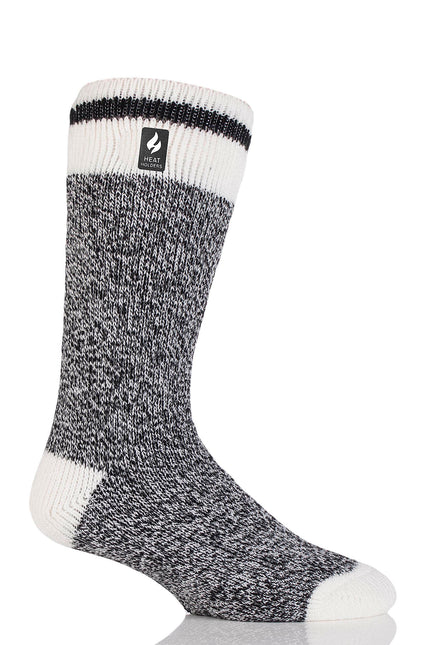Heat Holders Jeffrey Mens Original Cream Block Twist Crew Black #color_black