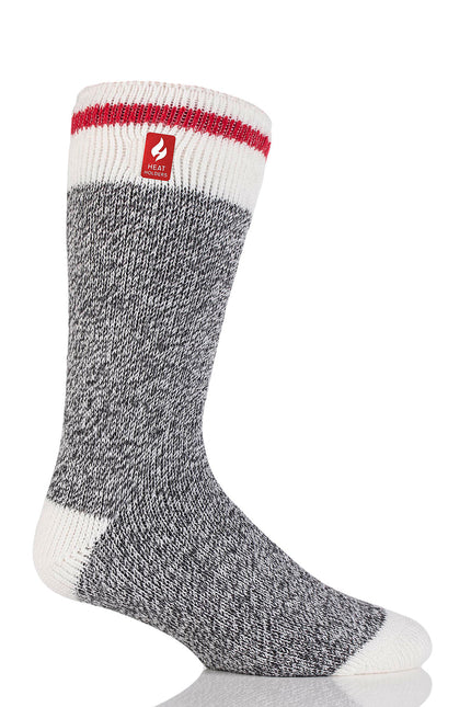 Heat Holders Jeffrey Mens Original Cream Block Twist Crew Charcoal #color_charcoal