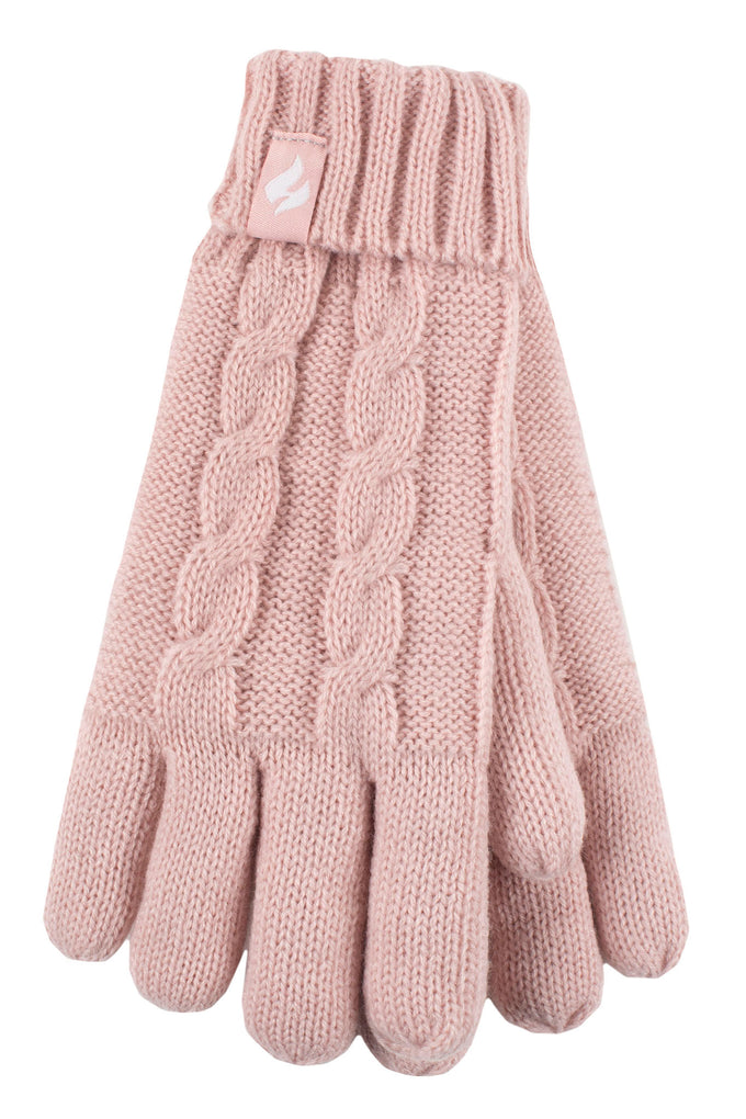 Heat Holders Kids' Glacier Peak Thermal Gloves Dusty Pink #color_dusty pink