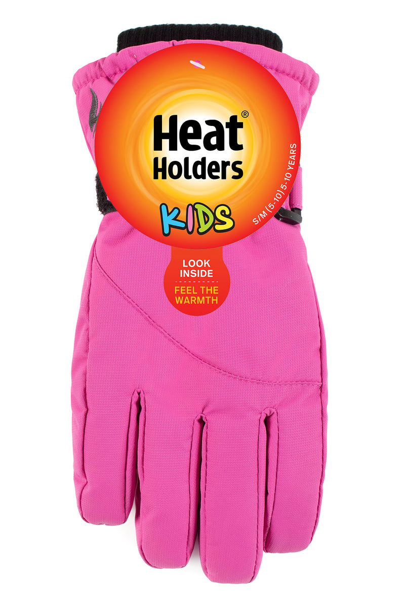 Heat Holders Kids Snowflake Performance Thermal Glove Bright Pink - Packaging