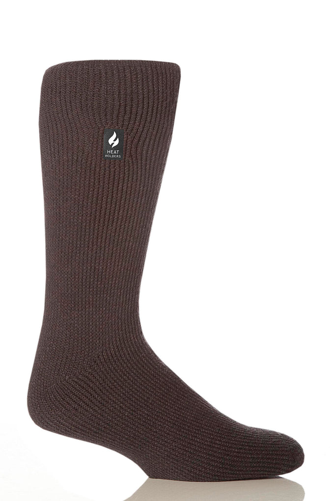 Heat Holders Men's Big and Tall Dunlin Lite Thermal Crew Sock Charcoal #color_charcoal