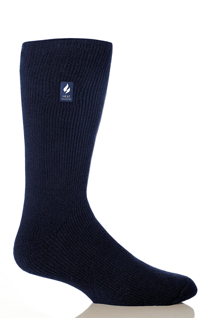 Heat Holders Men's Big and Tall Dunlin Lite Thermal Crew Sock Navy #color_navy