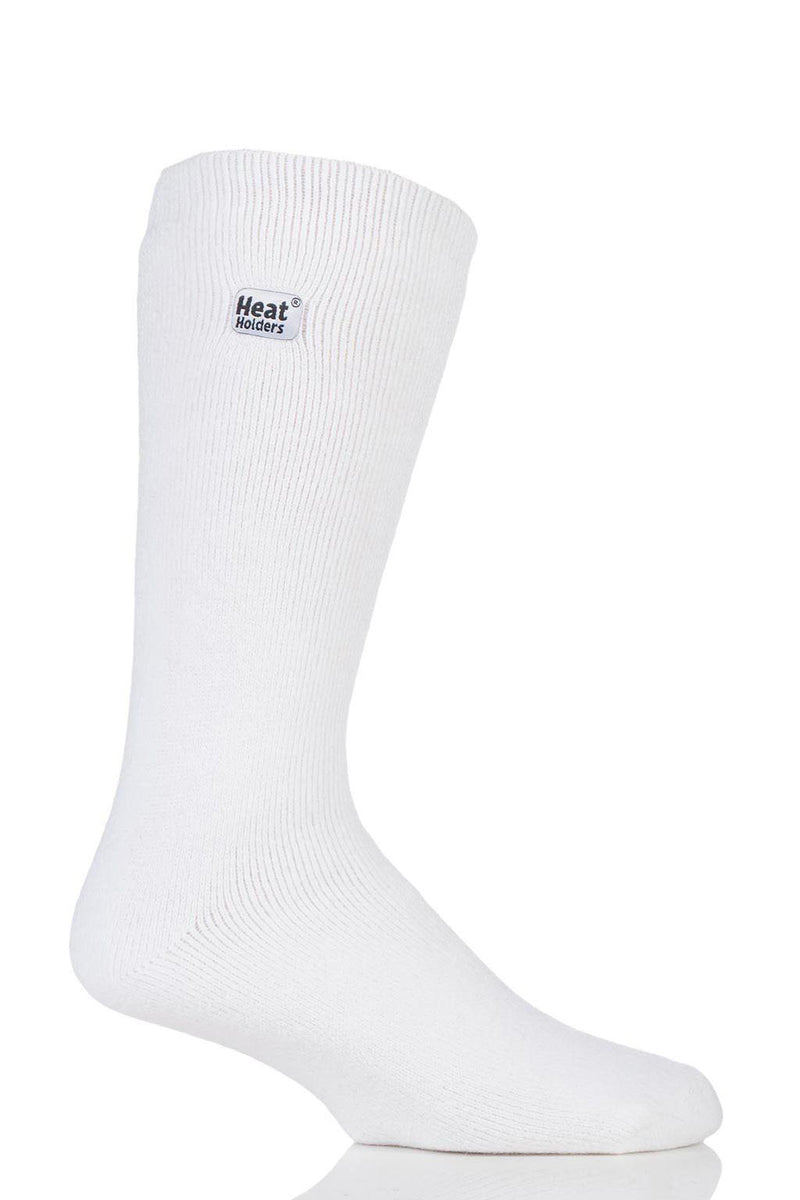Heat Holders Men's Big and Tall Dunlin Lite Thermal Crew Sock White