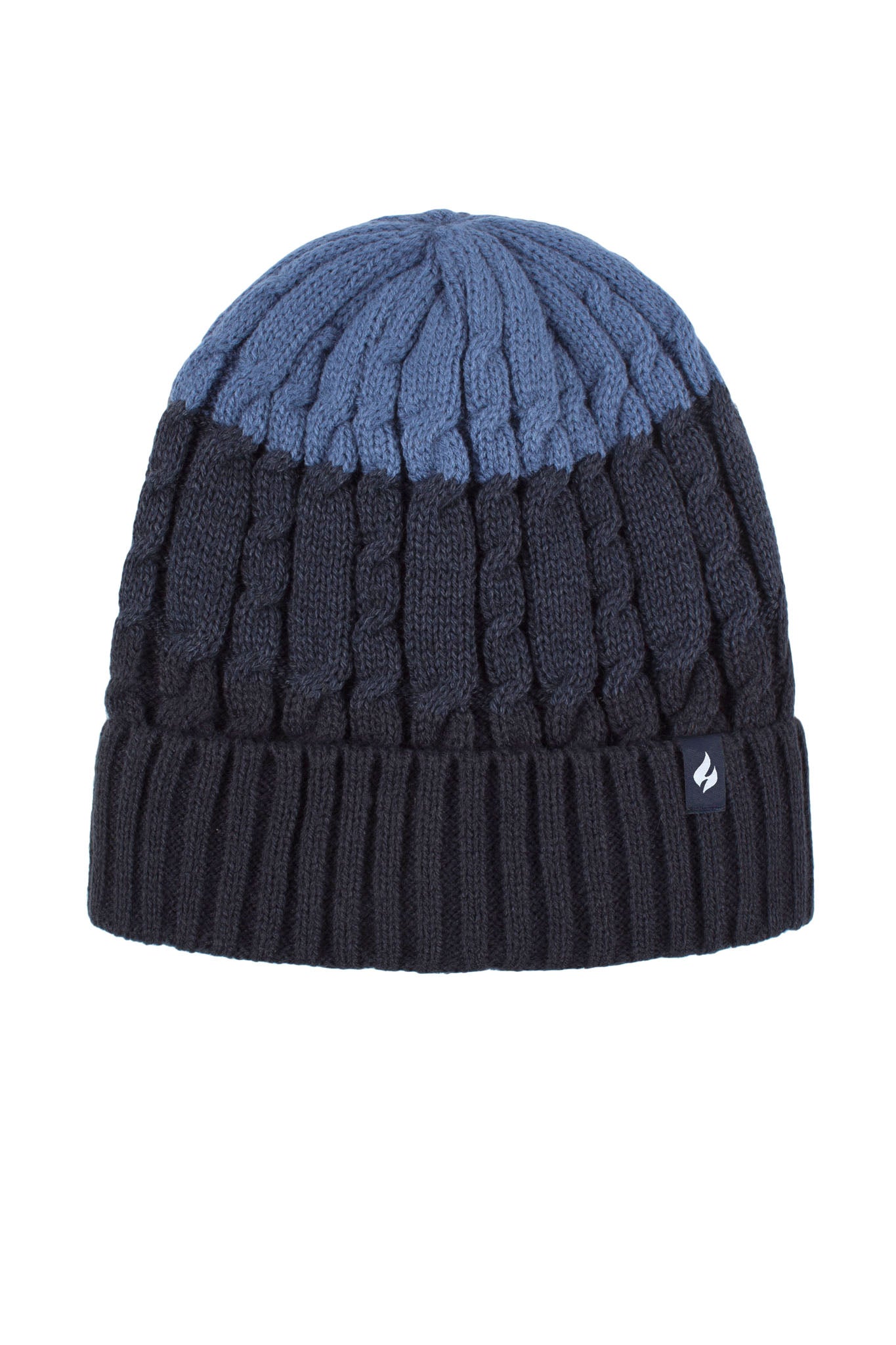 Men's Mavis Three-Tone Cable Knit Roll Up Hat – Heat Holders®