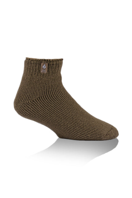 Heat Holders Men's Original Thermal Ankle Sock Solid Stone #color_stone