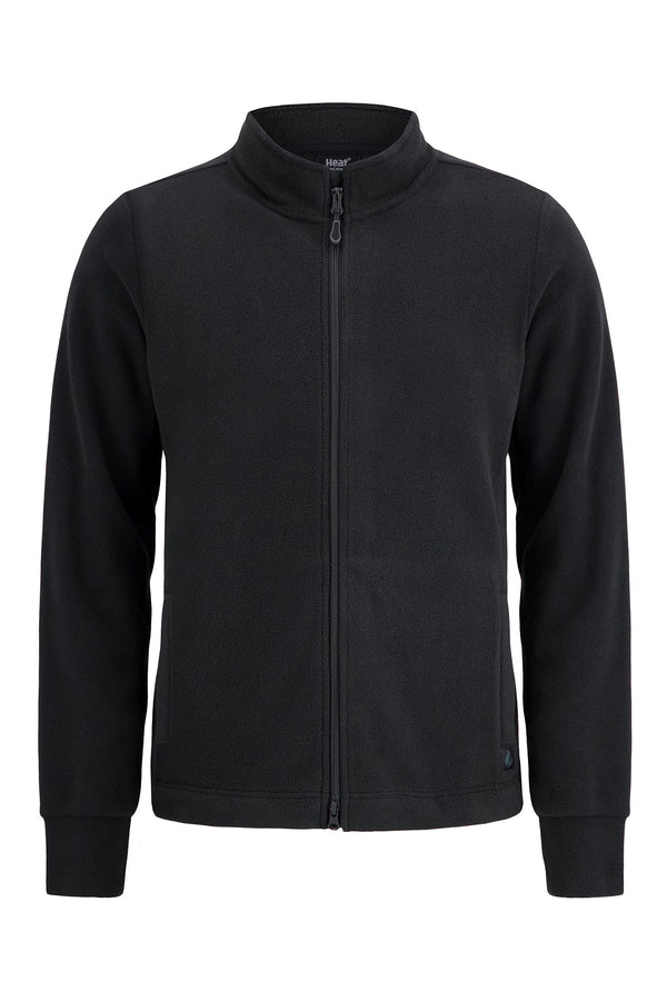 Heat Holders Men's Original Thermal Fleece Zip Jacket Black #color_black